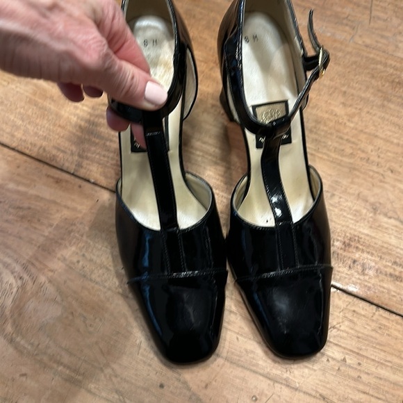 Nina Patent Leather T-Strap Heels – Made in Spain, Vintage Elegance – Size 8 - Picture 6 of 8